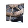 Helm on a fishing net closeup - 08x08 Print on canvas